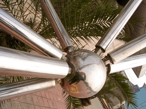 青浦不锈钢螺栓球网架